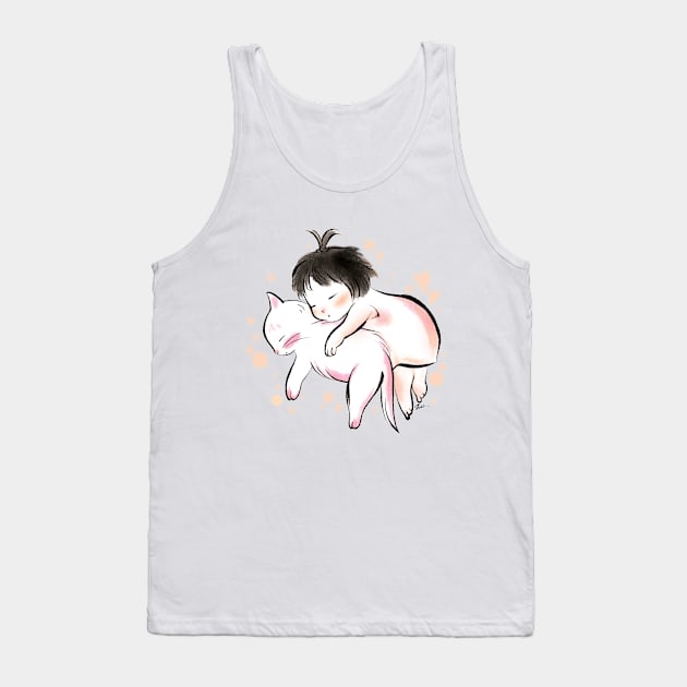 Day dream with cat Tank Top by juliewu